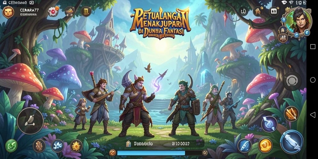 Screenshot gameplay seru dari CEMARA77 dengan petualangan yang menantang.
