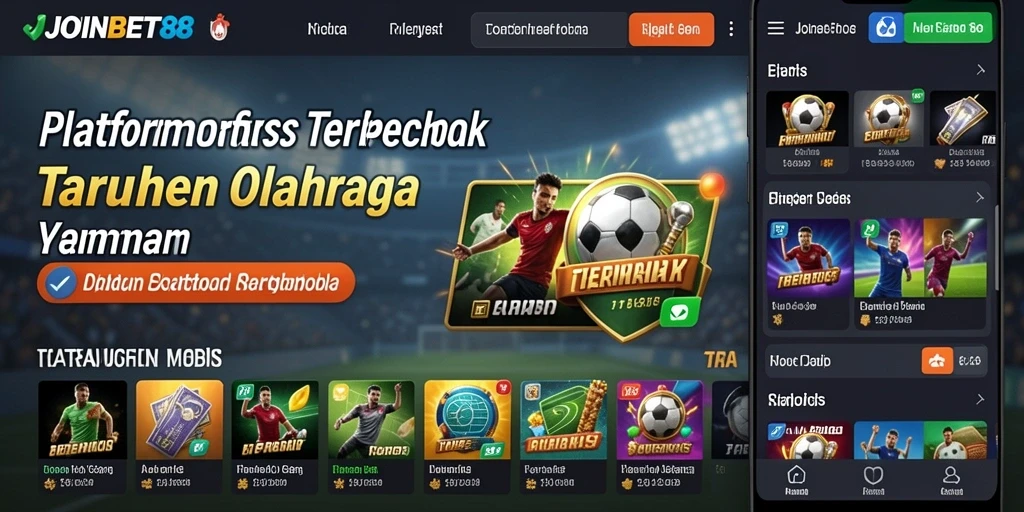 Tangkapan layar <strong>JOINBET88</strong> menampilkan antarmuka taruhan olahraga yang menarik.