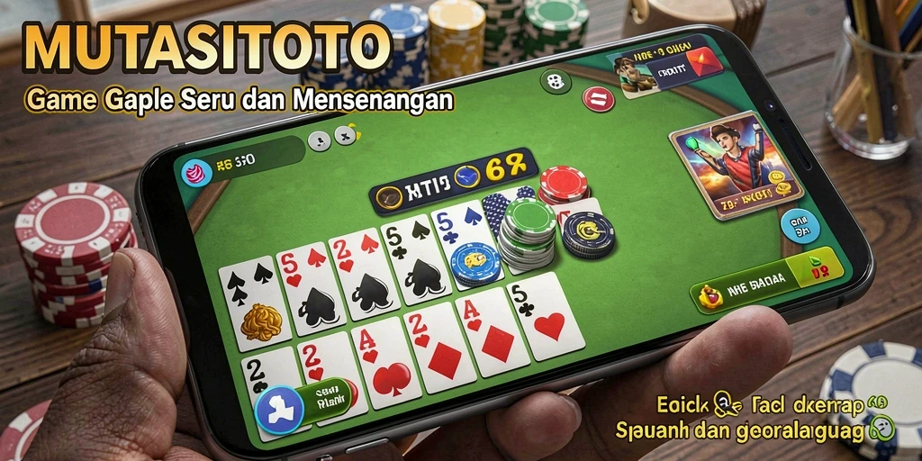 Tampilan gameplay Gaple yang menarik dan interaktif.