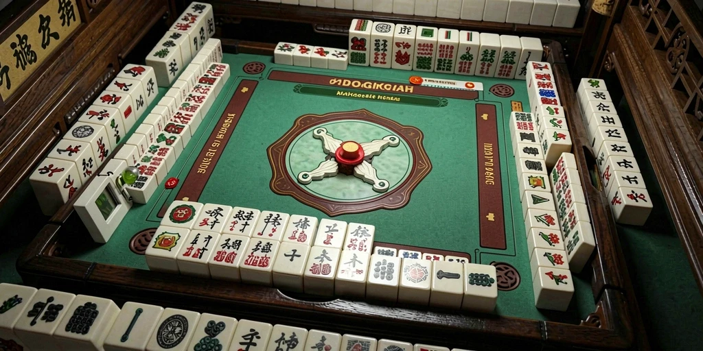 Tampilan gameplay seru di OLX128 yang menghadirkan pengalaman Mahjong menarik.