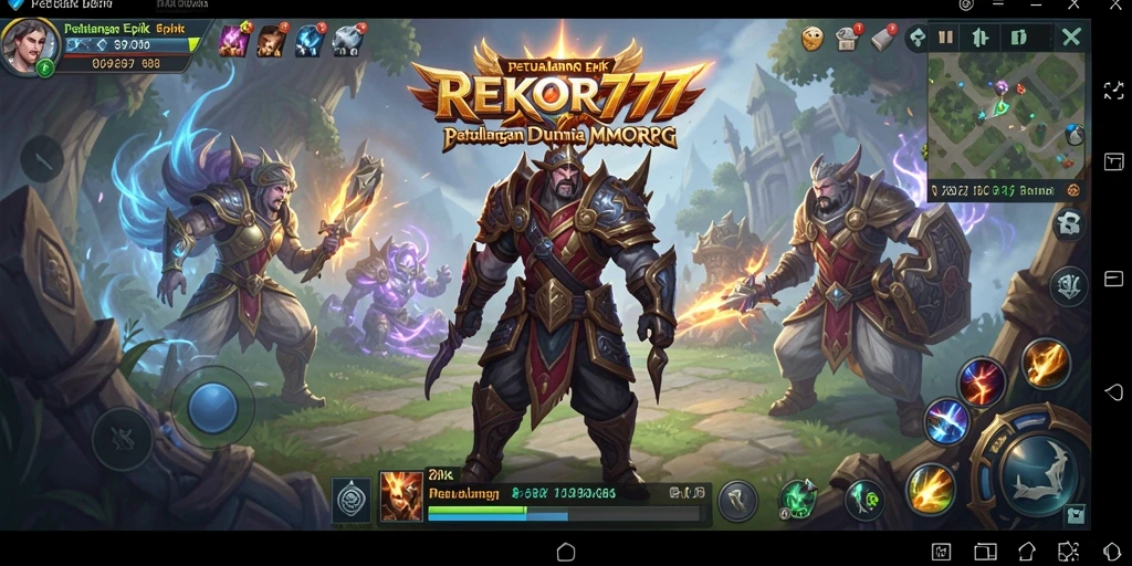 Tampilan gameplay menakjubkan dalam petualangan RPG multiplayer.