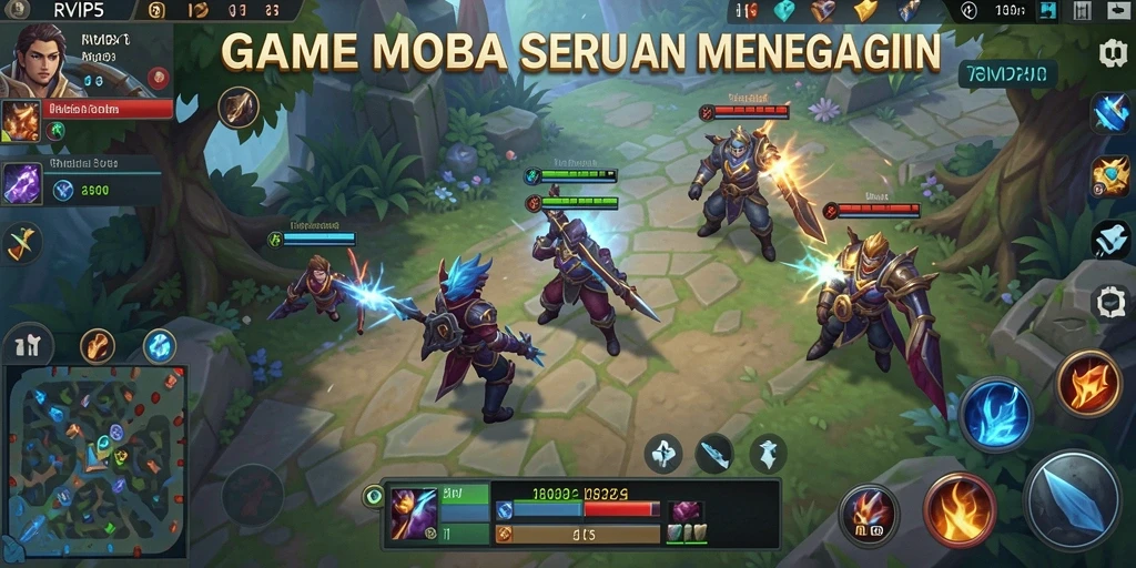 Tampilan gameplay seru di RVIP5 dengan pertempuran tim yang mendebarkan.