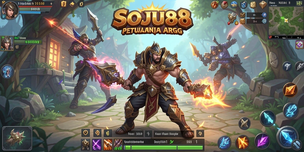 Tampilan menakjubkan dari gameplay ARPG di SOJU88.
