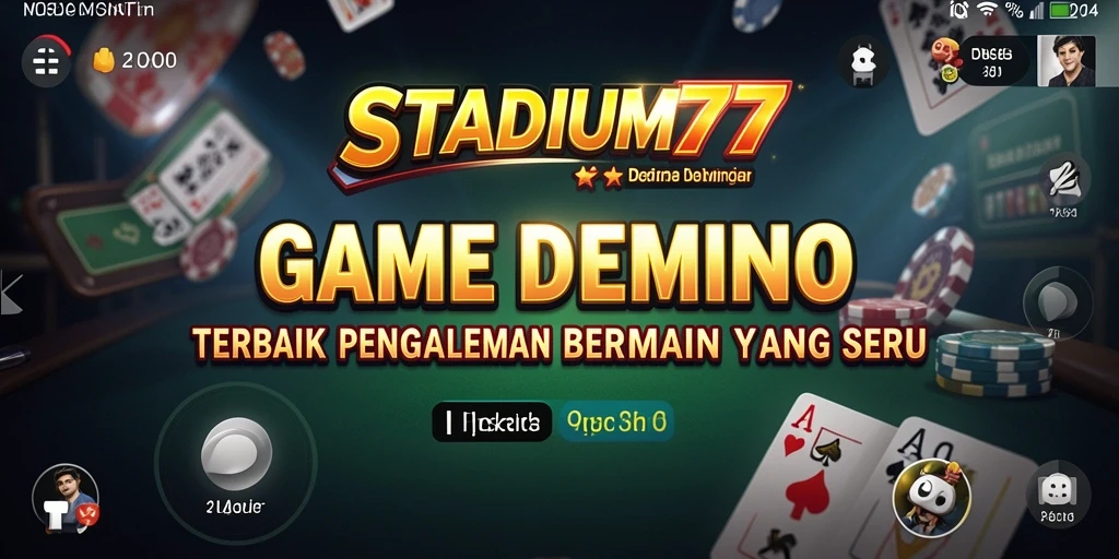 Tampilan gameplay STADIUM77 yang seru di tengah permainan domino.