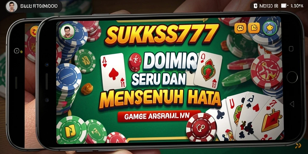Tampilan gameplay menarik dari SUKSES777 saat bermain Domino.