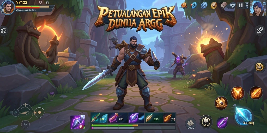 Tampilan gameplay seru dan menegangkan dari YY123.