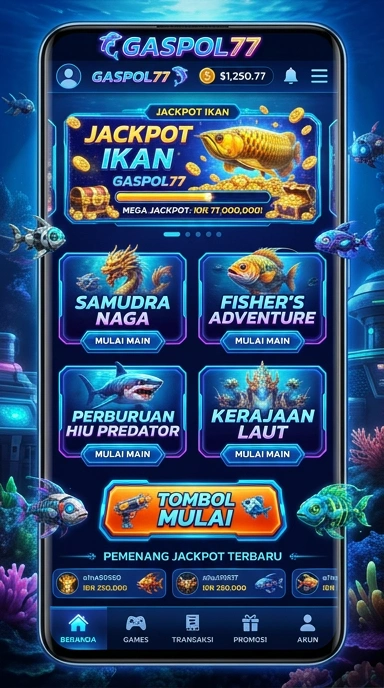 Tampilan antarmuka gaspol77 yang sederhana dan intuitif.